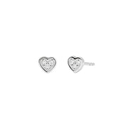 Mabina Orecchini cuore con diamanti lab-grown 563990